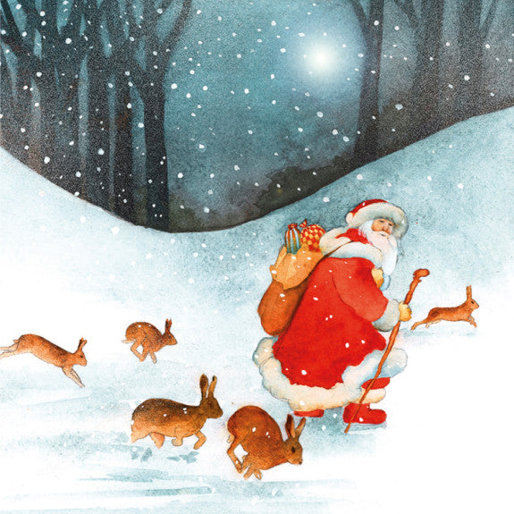 Santa in the Snow - 20 Pack Christmas Cards 2023