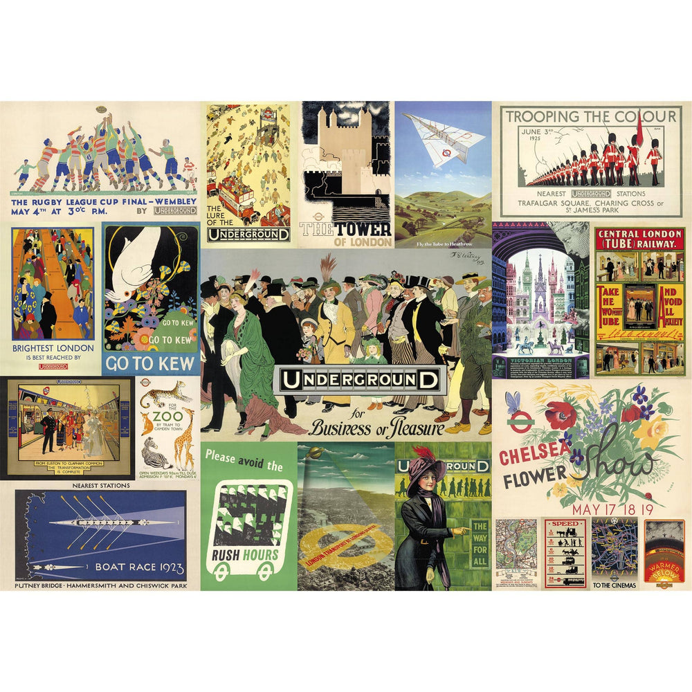 TFL Heritage Posters - 500 Piece Jigsaw