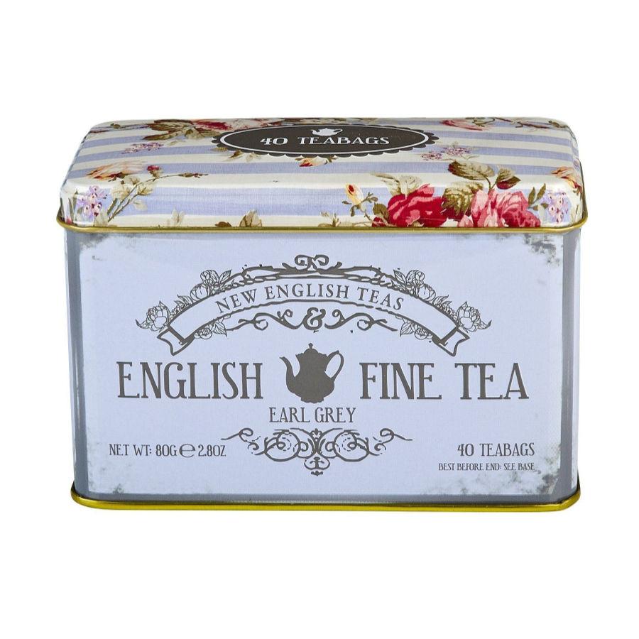 Earl Grey Blue Floral Tin - 40 tea Bags