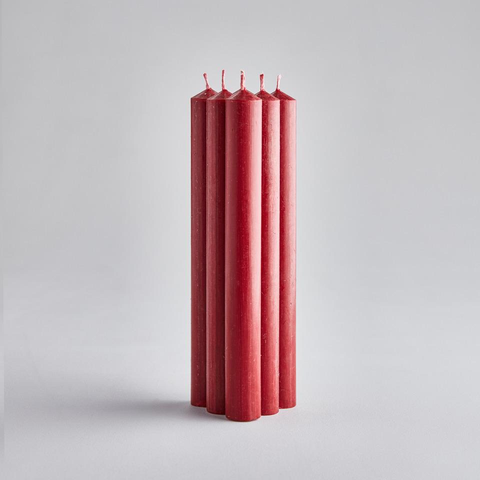 Red Dinner Candles Gift Pack